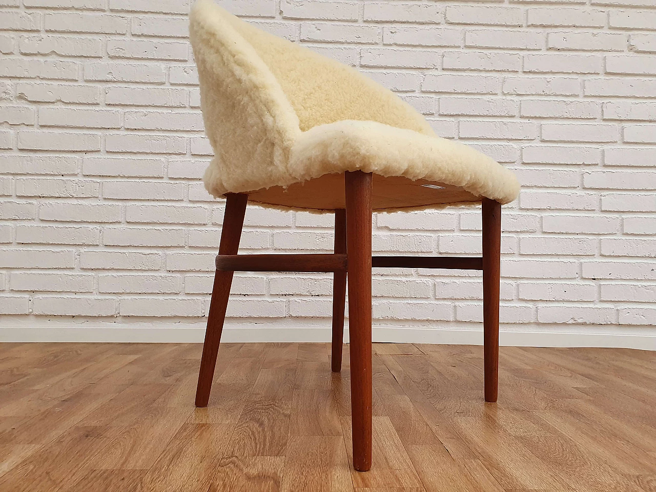 Frode Holm, Danish make up chair, 60s, completely renovated 1071854