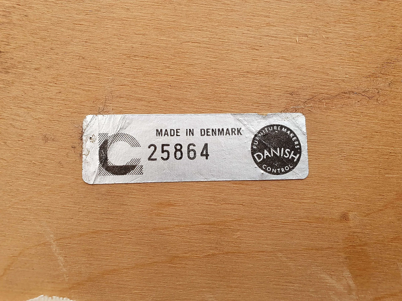 Frode Holm, sedia trucco danese, anni '60, completamente rinnovata 1071855