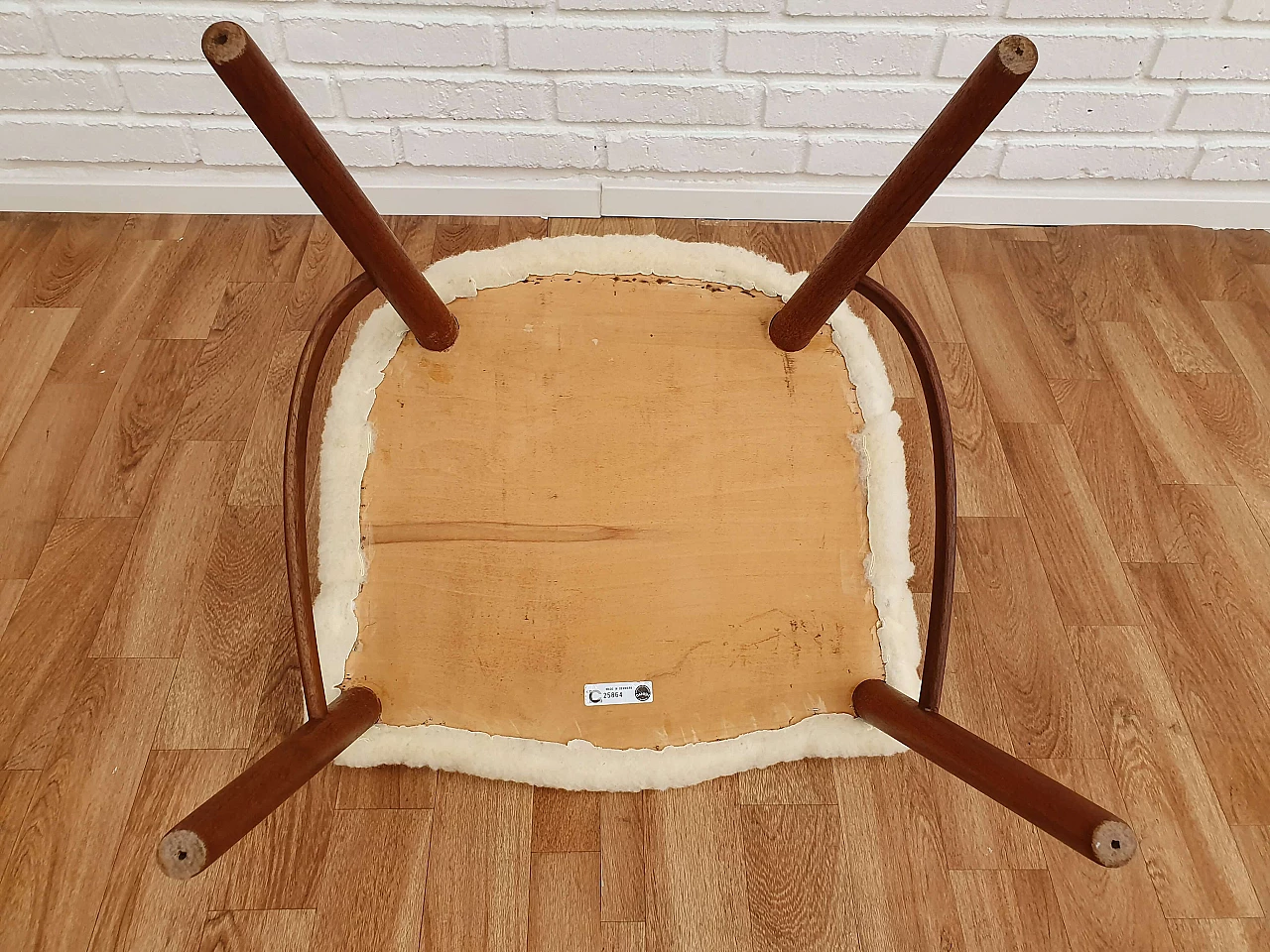 Frode Holm, Danish make up chair, 60s, completely renovated 1071856