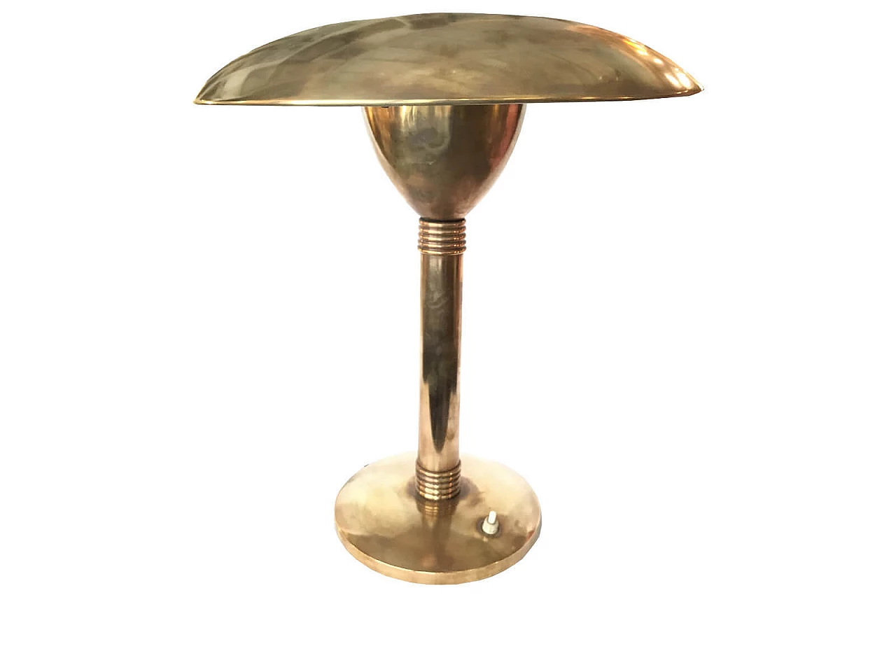 Dèco Italian desk lamp in gilded brass from the 30s 1040785