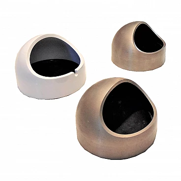 Set di 3 portacenere Nautico di Studio OPI per Cini & Nils, originale, 1975