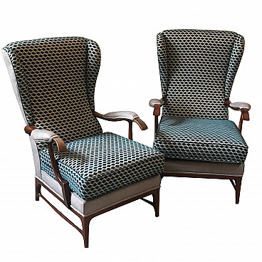 Pair of armchairs by Paolo Buffa