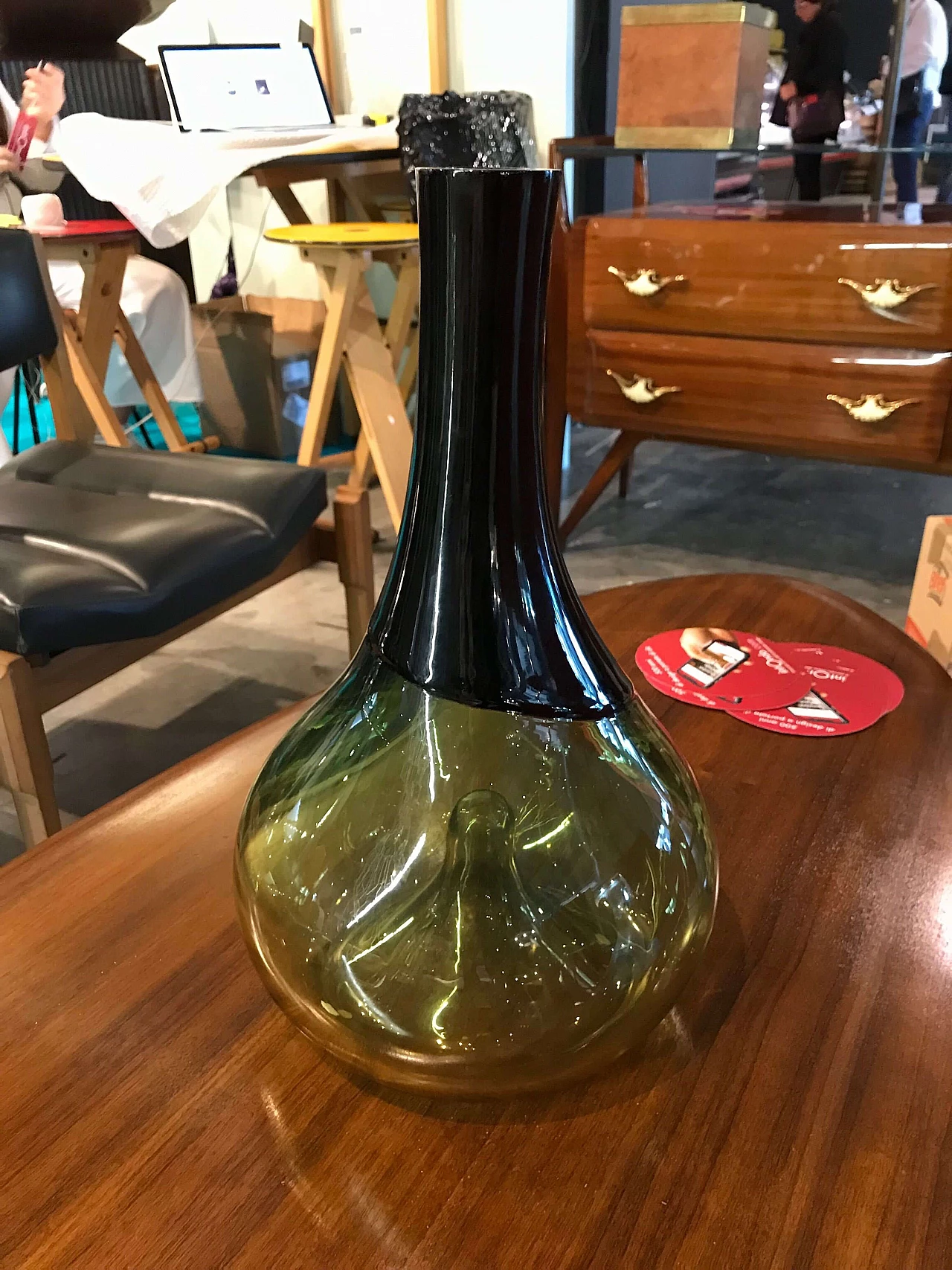 Vaso in vetro di Murano, Paolo Crepax, anni '80 1072588