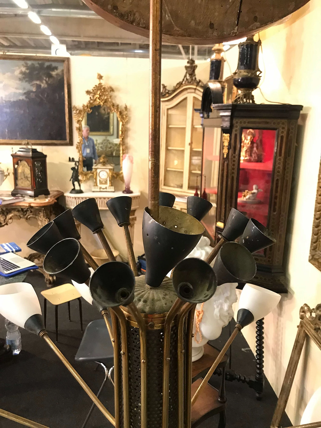 Stilnovo '50s chandelier with 12 lights 1072987