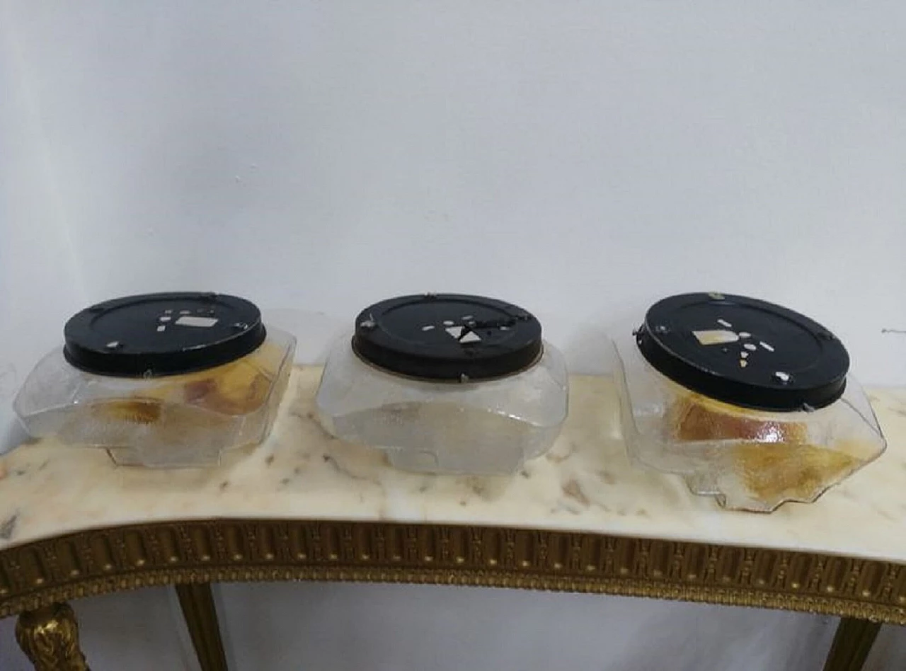 3 applique in vetro di Murano di Tony Zuccheri per Venini, anni '60 1073512