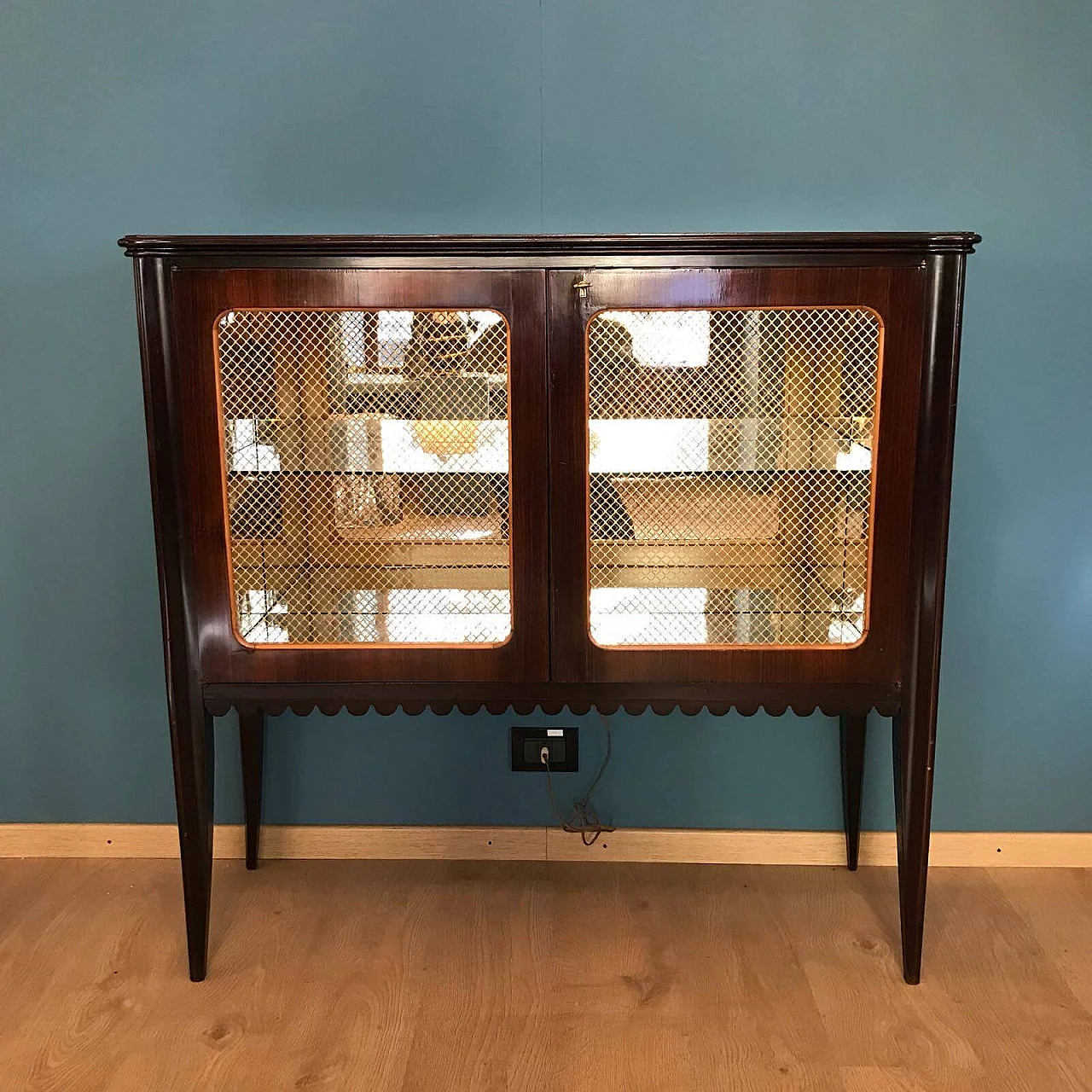 Mobile bar in legno, Italia anni ‘50 11
