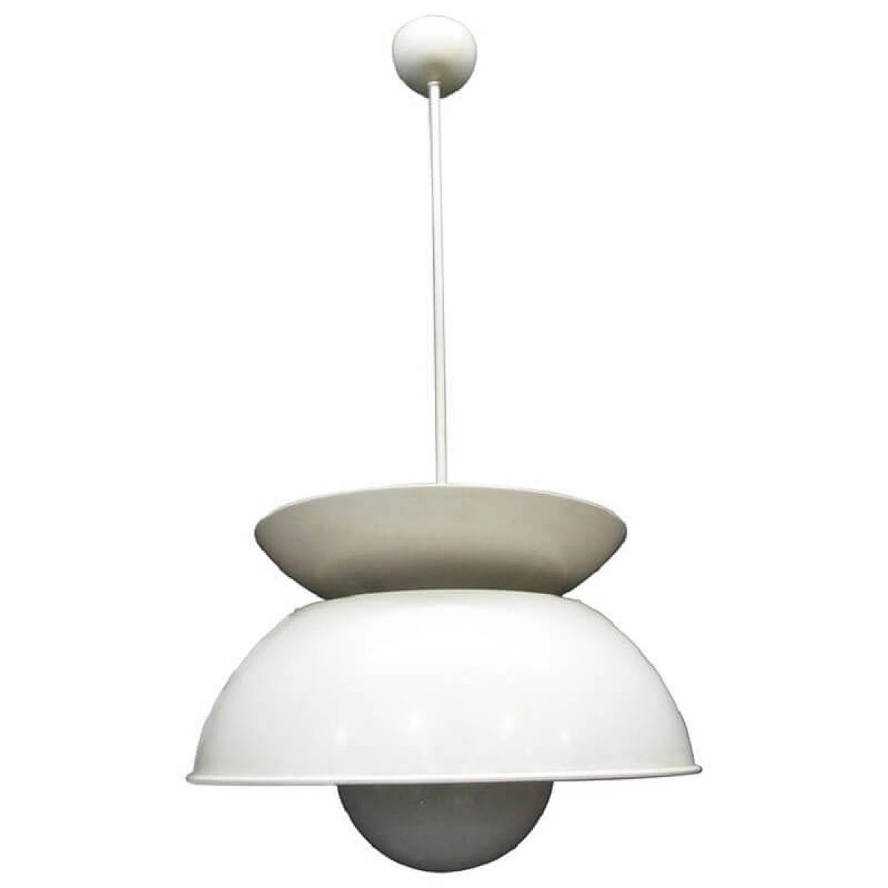 White Cetra pendant lamp by Vico Magistretti for Artemide, 60s 1073768