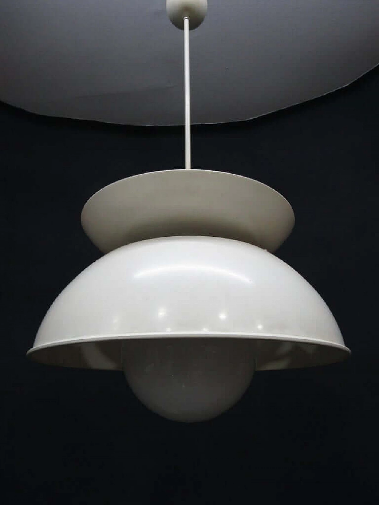 White Cetra pendant lamp by Vico Magistretti for Artemide, 60s 1073779