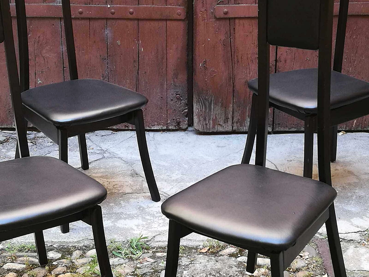 4 sedie "S11" di Angelo Mangiarotti per Sorgente dei mobili 1042193