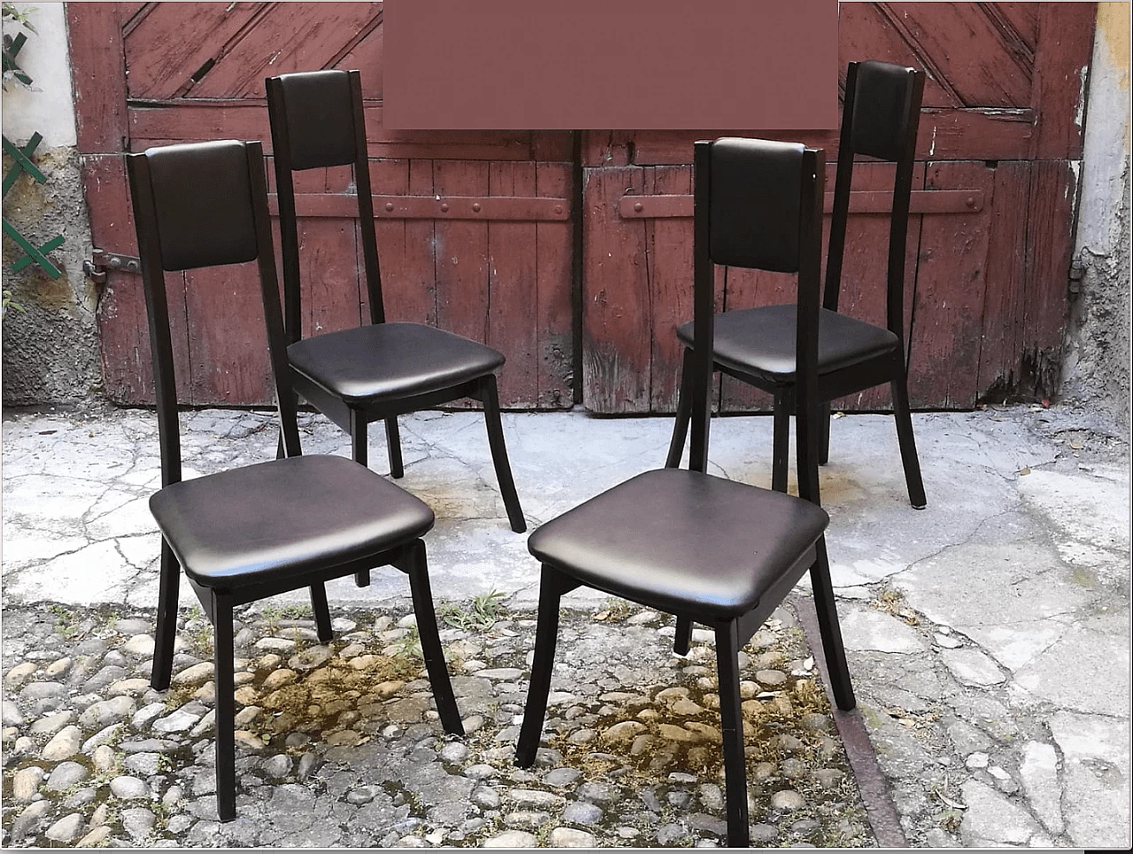 4 sedie "S11" di Angelo Mangiarotti per Sorgente dei mobili 1042194