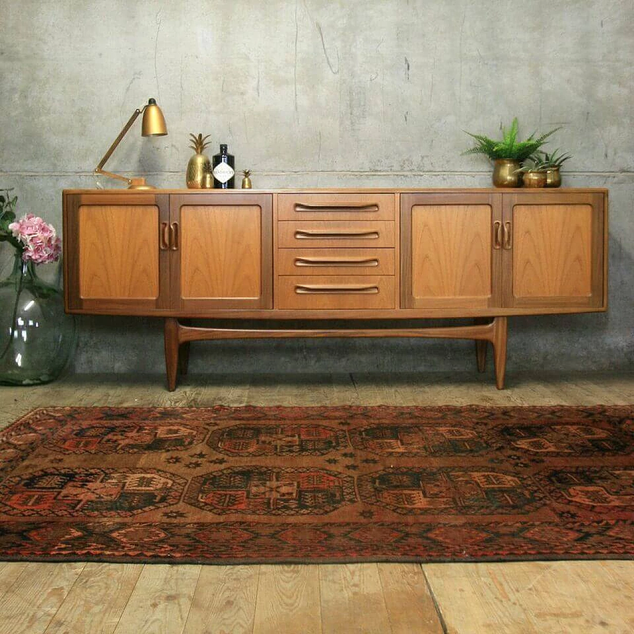 Credenza in teak di design danese G Plan UK, anni '50 9