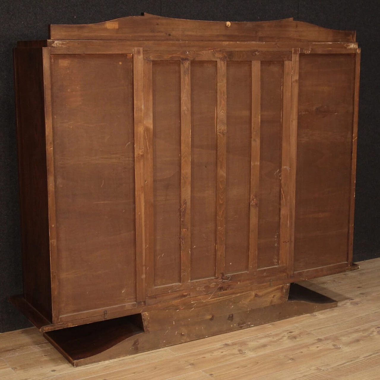 Three-door wooden showcase, 1950s 1073936