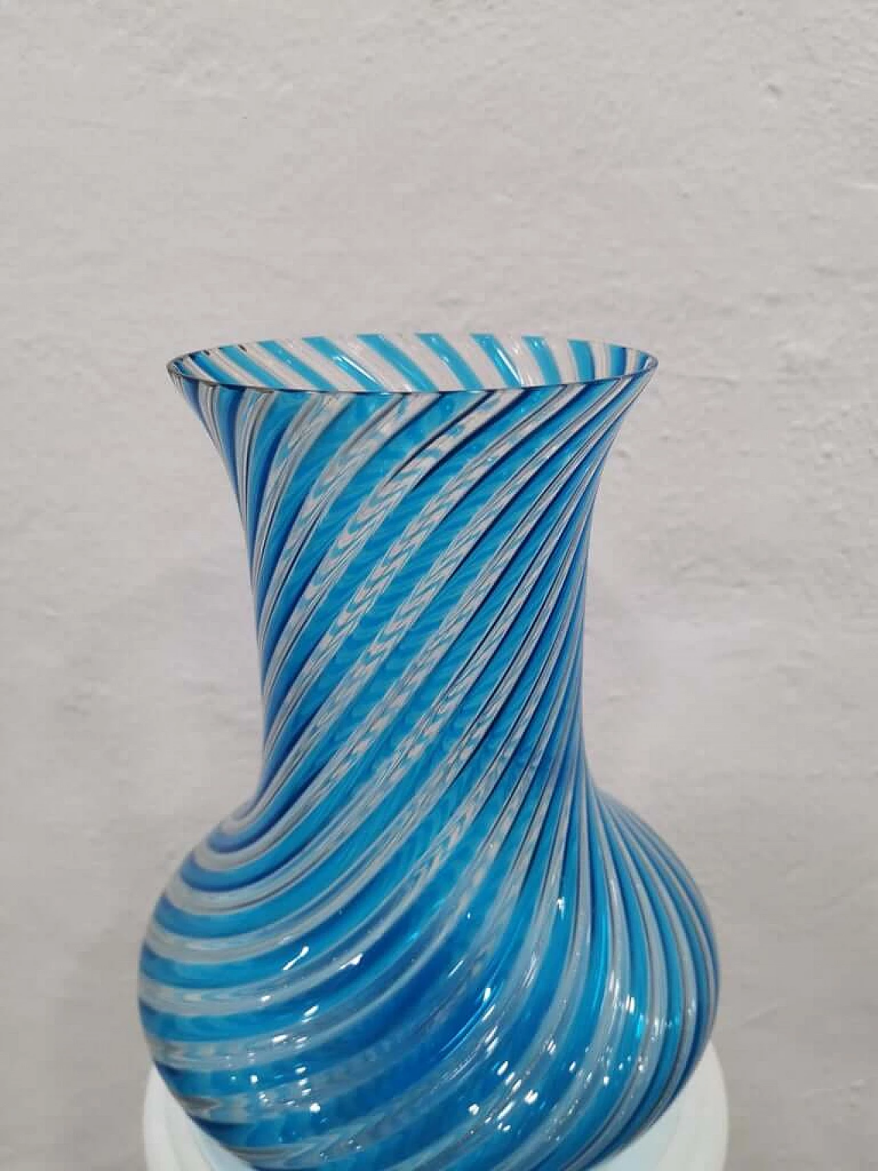 Vase in blown glass with cane working, attributed to Venini 1074000