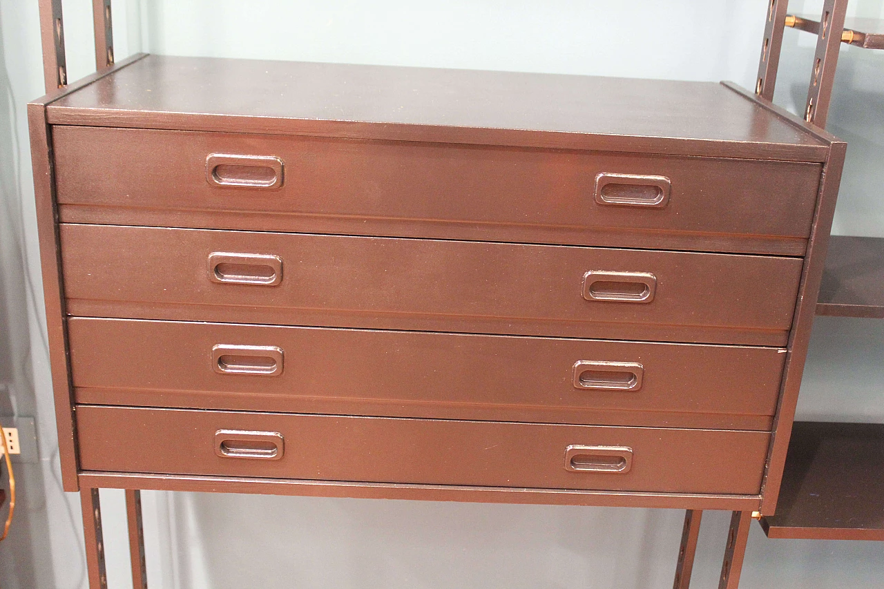 Libreria in legno laccata, anni '70 1074079