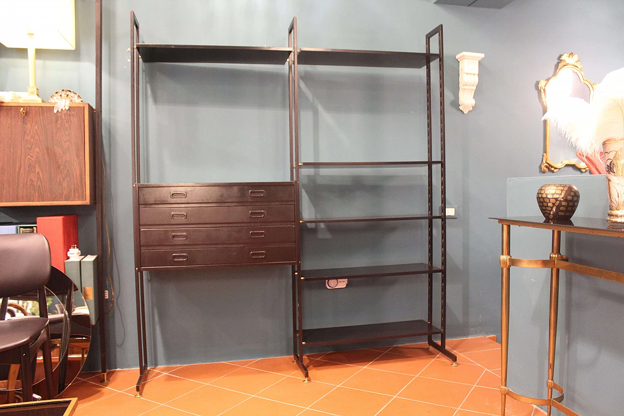 Libreria in legno laccata, anni '70 1074084