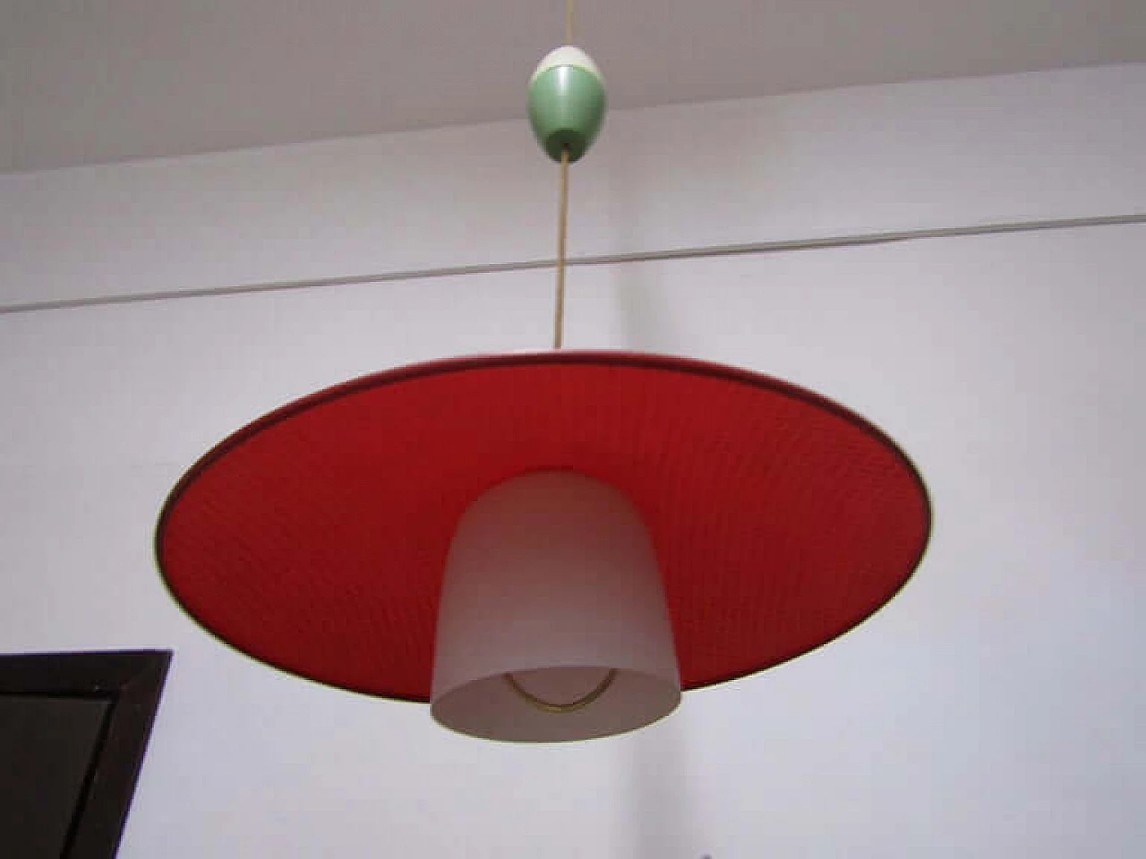 Height-adjustable chandelier, Stilnovo style, 1950s 1074089