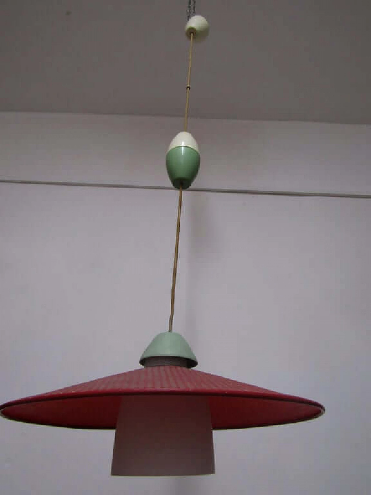 Height-adjustable chandelier, Stilnovo style, 1950s 1074092