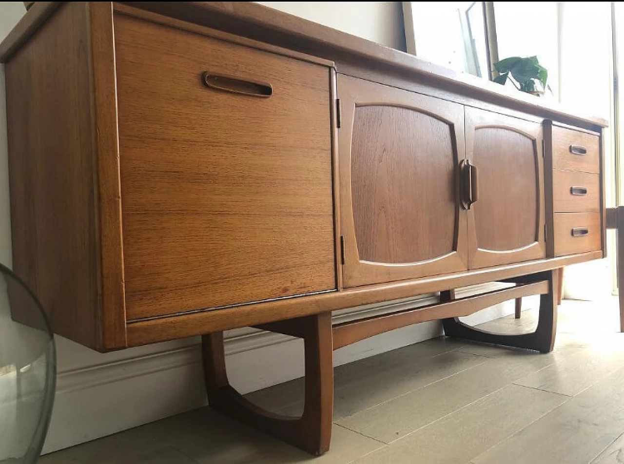 Credenza in teak design danese, anni '50 5