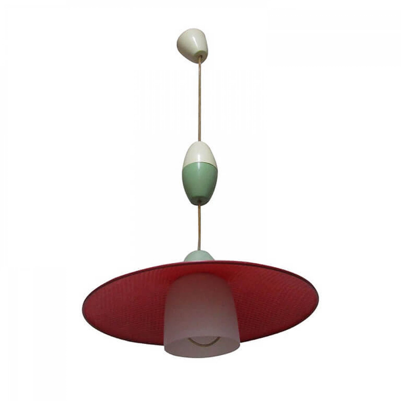 Height-adjustable chandelier, Stilnovo style, 1950s 1074396