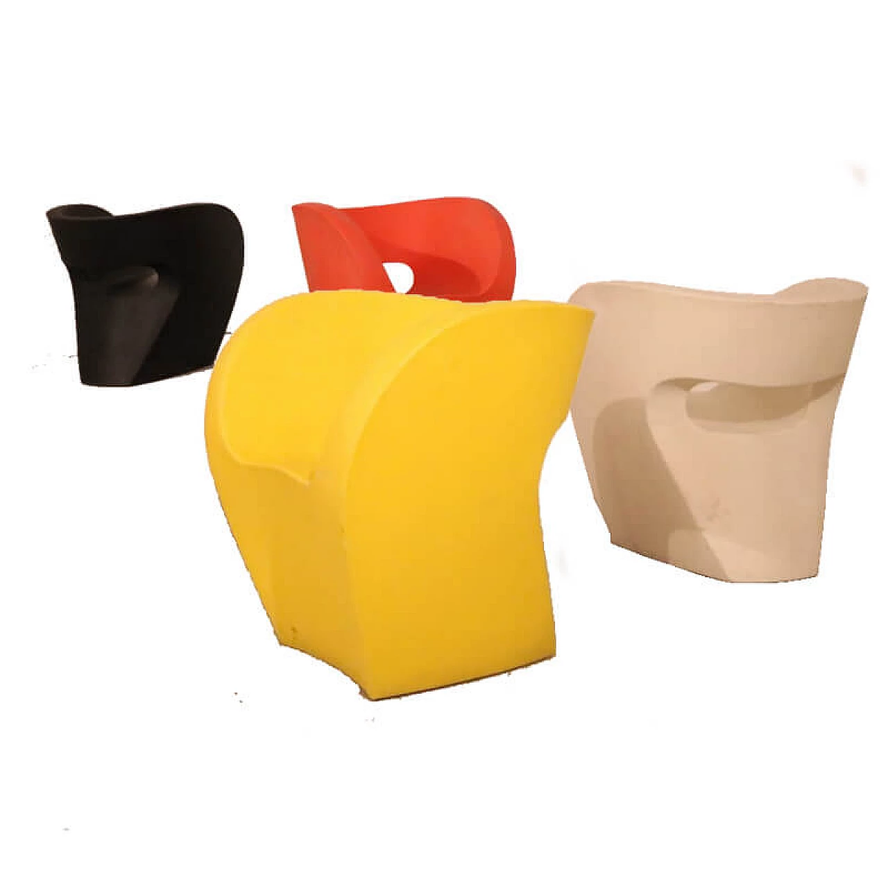 4 Poltrone in resina "Little Albert", Ron Arad per Moroso, 2000 1074413