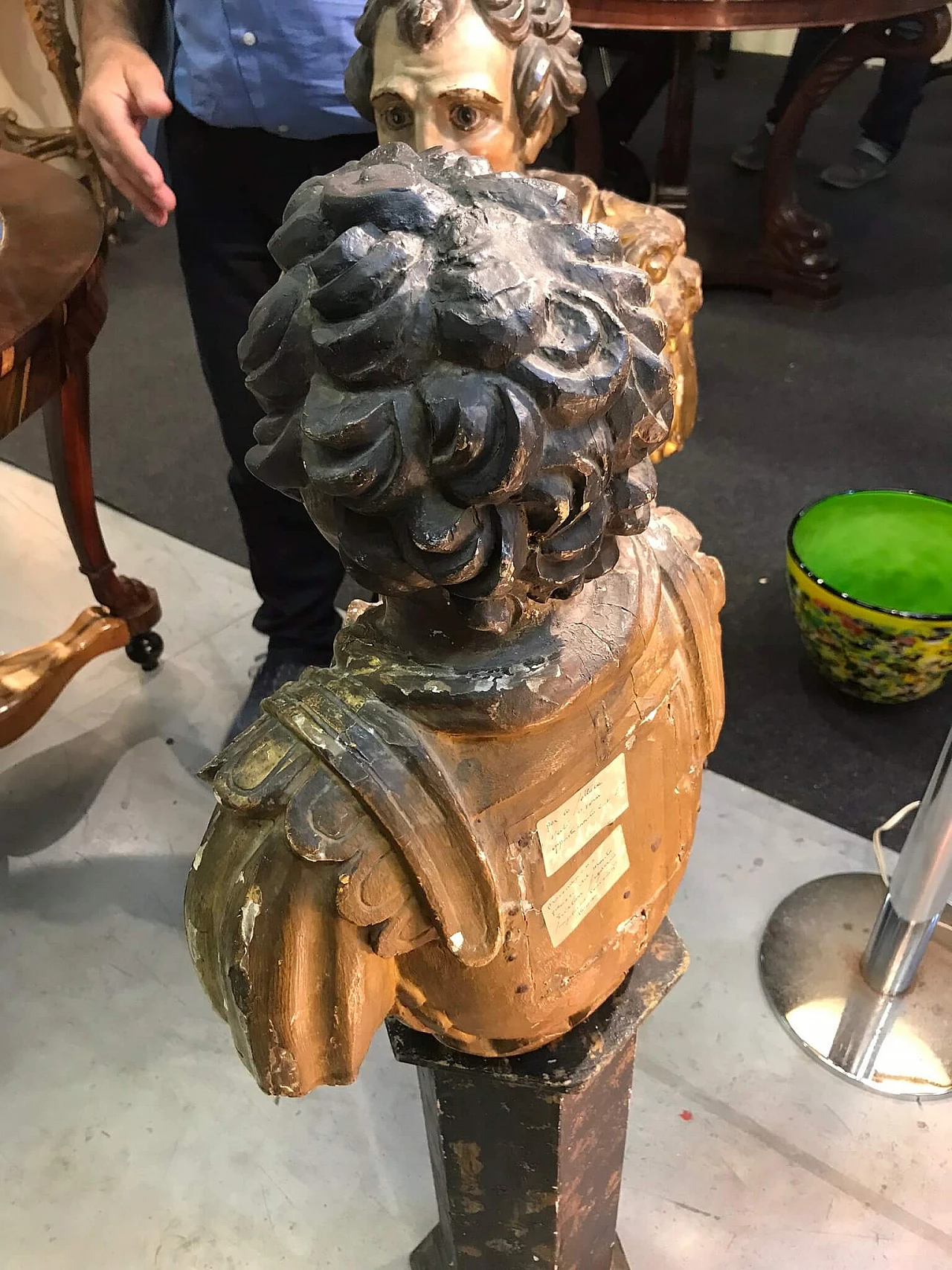 Coppia di busti in legno, San Cosimo e Damiano, Sicilia 1074663