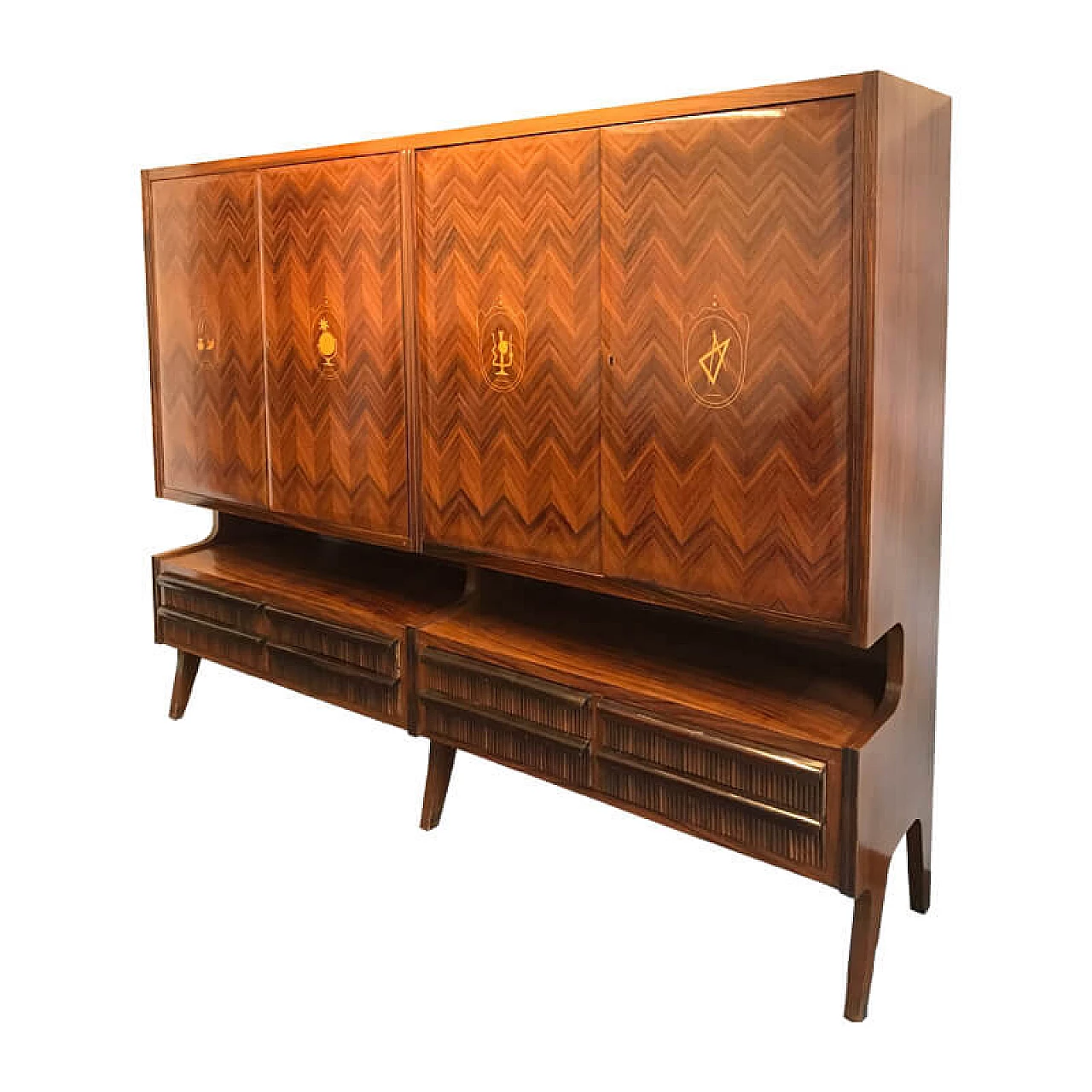 Rosewood sideboard, Vittorio Dassi, 1950s 1074847