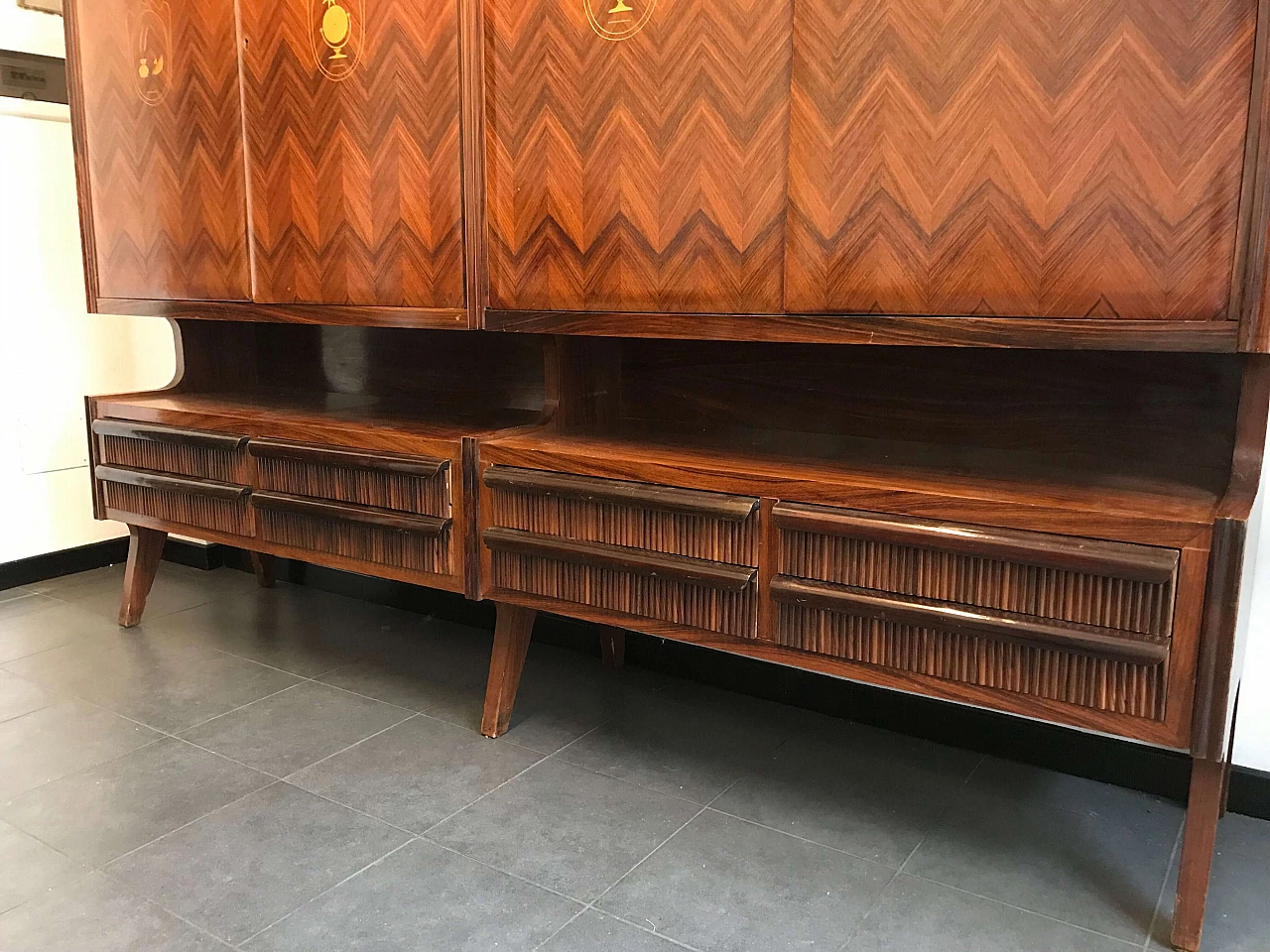 Rosewood sideboard, Vittorio Dassi, 1950s 1074849