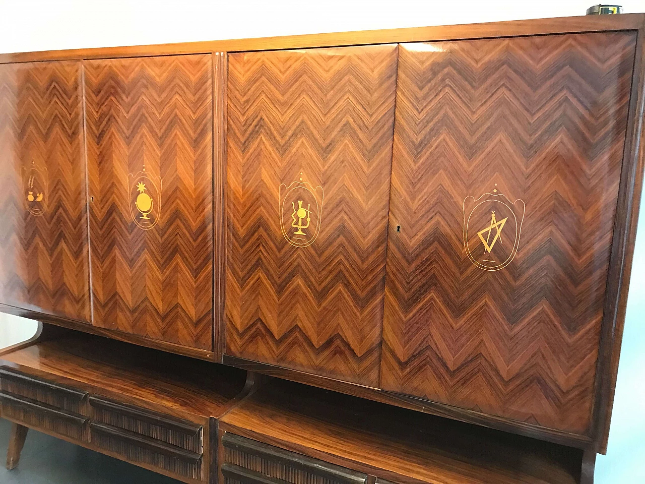 Rosewood sideboard, Vittorio Dassi, 1950s 1074851