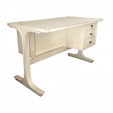 White center desk, with drawers and key, Gianfranco Frattini, '60s