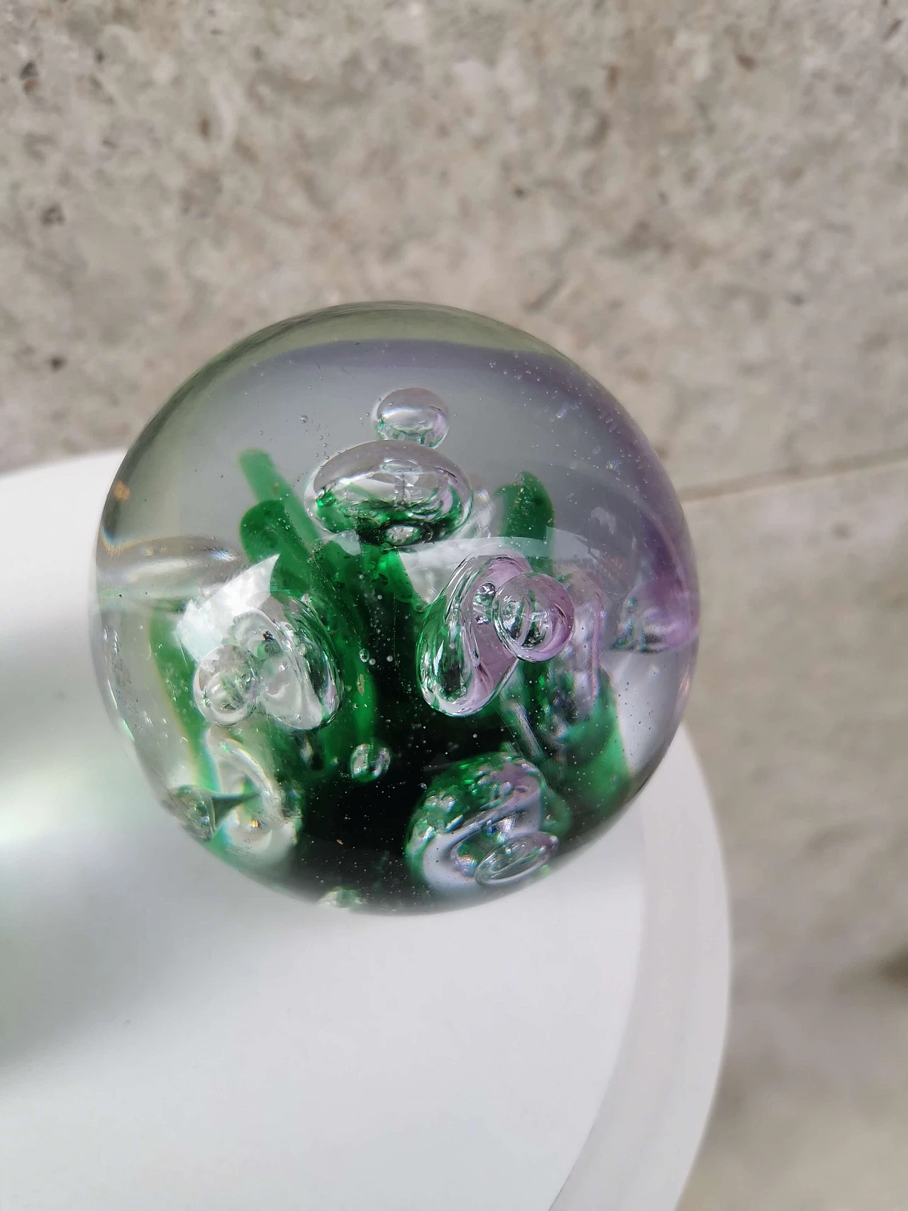 Pair of paperweights in Murano glass, '70s 1074968