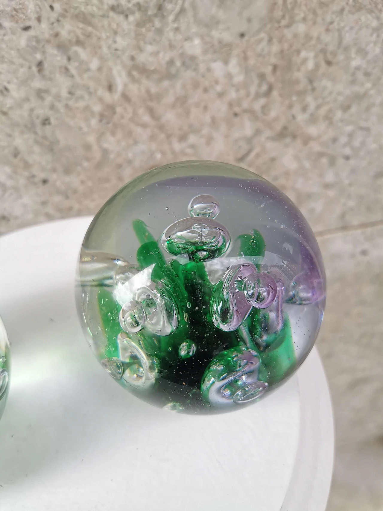 Pair of paperweights in Murano glass, '70s 1074969