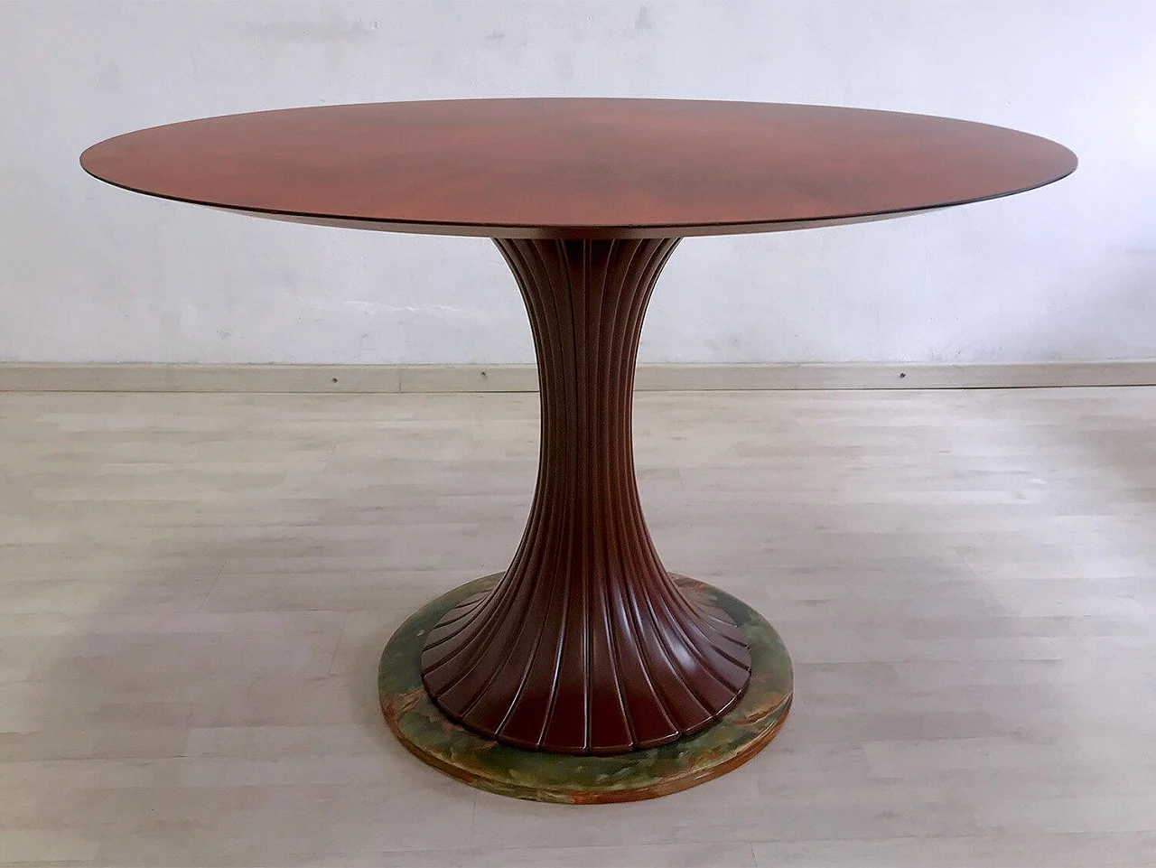 Dining table in mid-century Italian Teak wood by Vittorio Dassi, 1950s 1074974
