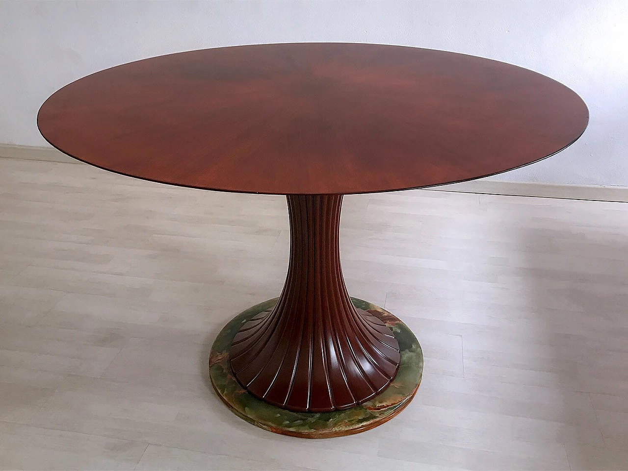 Tavolo da pranzo in legno di teak di Vittorio Dassi, 1950 1074976
