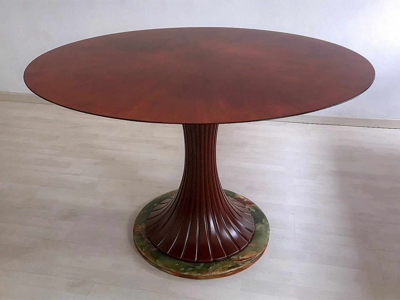 Dining table in mid-century Italian Teak wood by Vittorio Dassi, 1950s 1074976