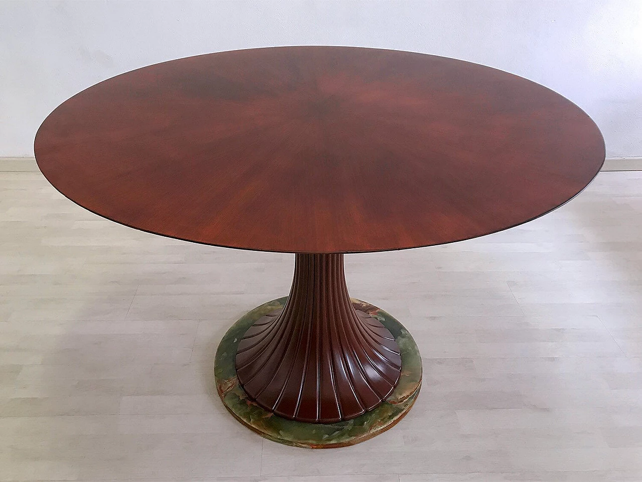 Dining table in mid-century Italian Teak wood by Vittorio Dassi, 1950s 1074977