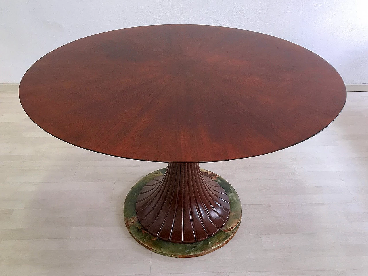 Dining table in mid-century Italian Teak wood by Vittorio Dassi, 1950s 1074978