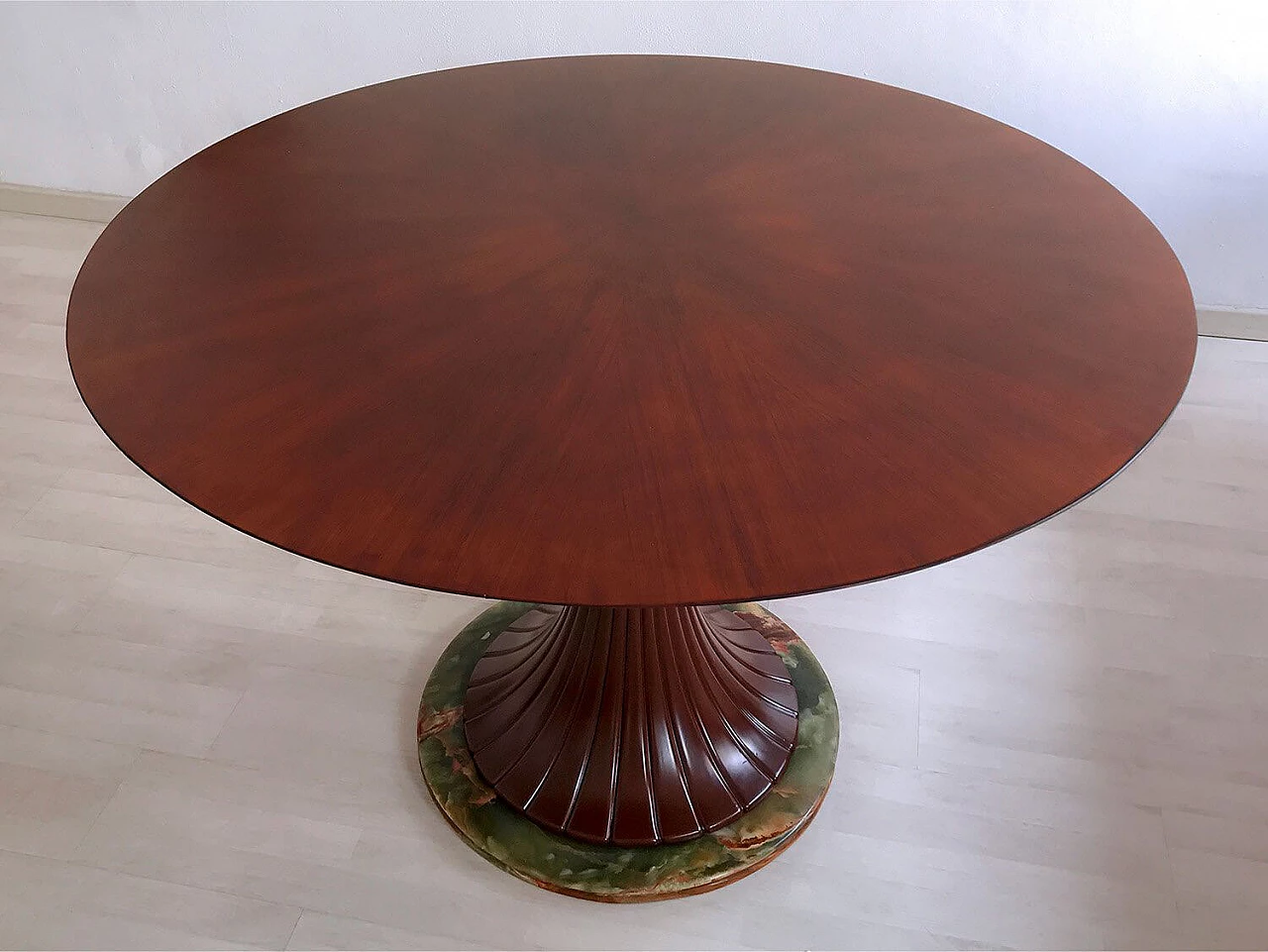 Tavolo da pranzo in legno di teak di Vittorio Dassi, 1950 1074979