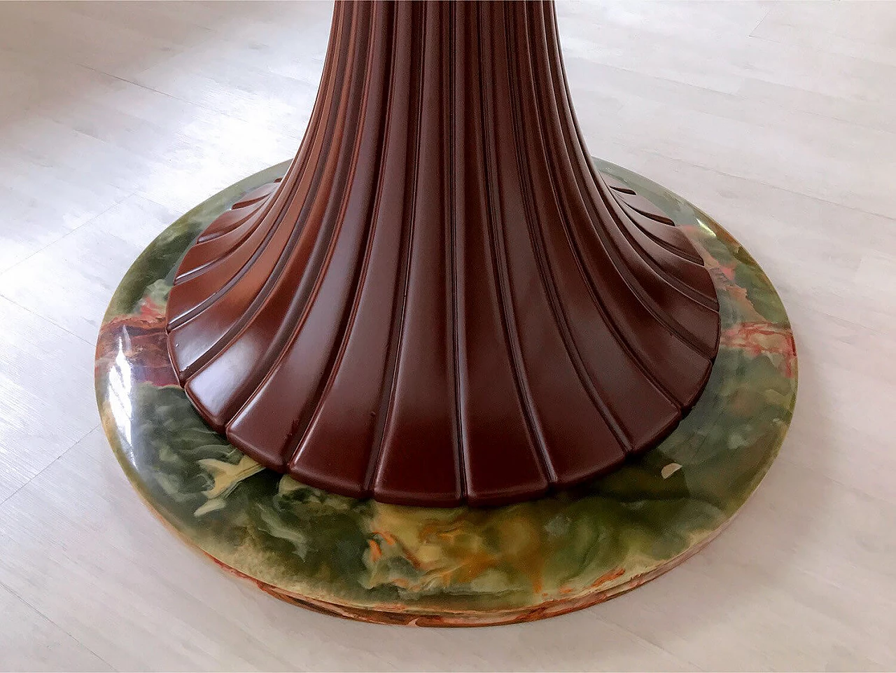 Dining table in mid-century Italian Teak wood by Vittorio Dassi, 1950s 1074987