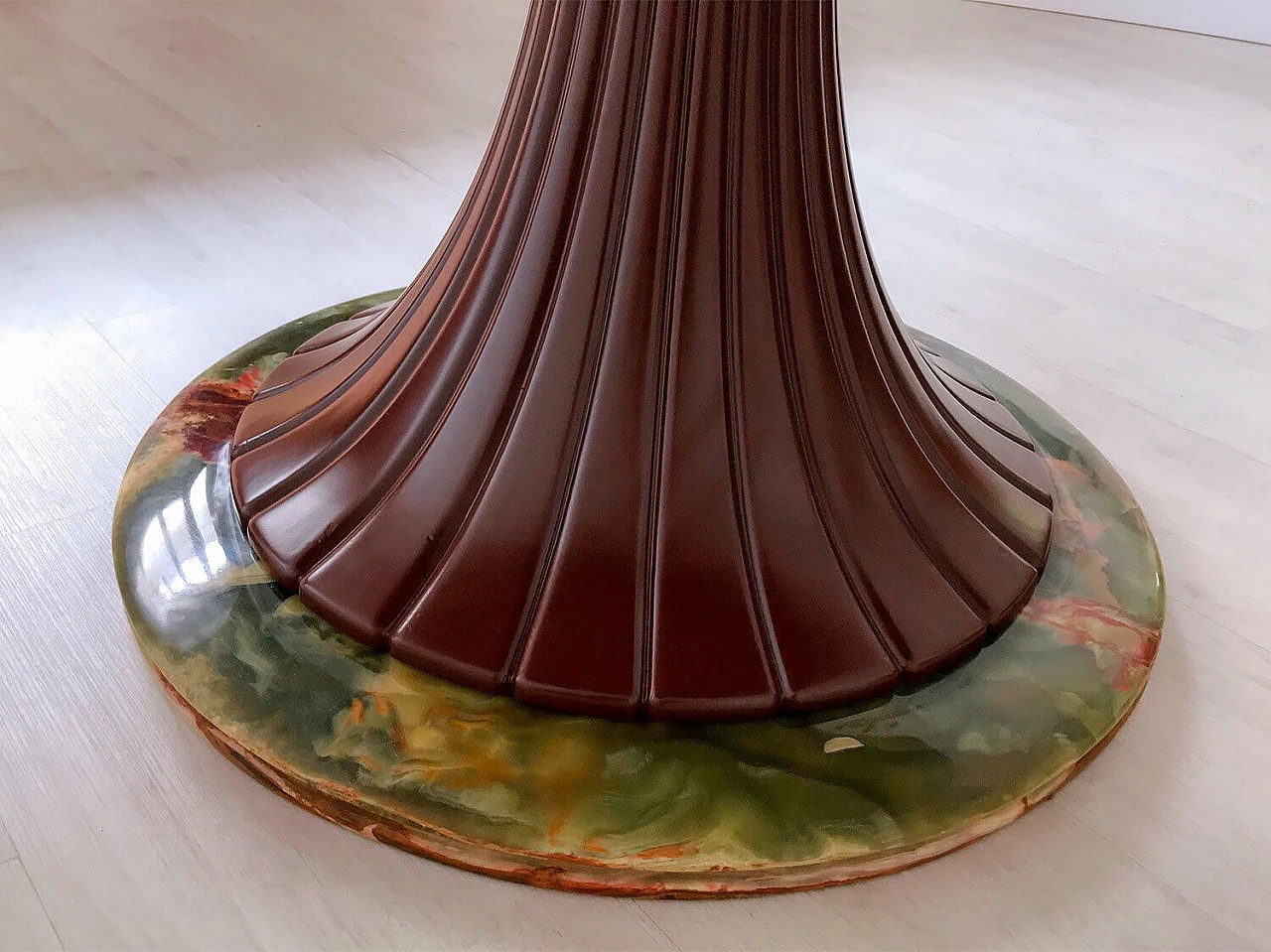 Dining table in mid-century Italian Teak wood by Vittorio Dassi, 1950s 1074988