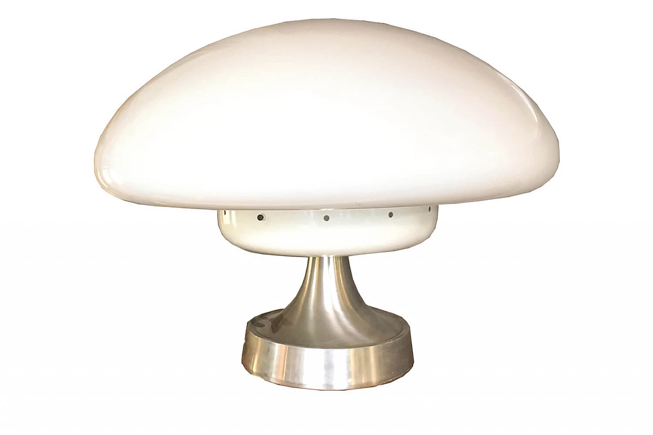 Large white table lamp, 60s 1