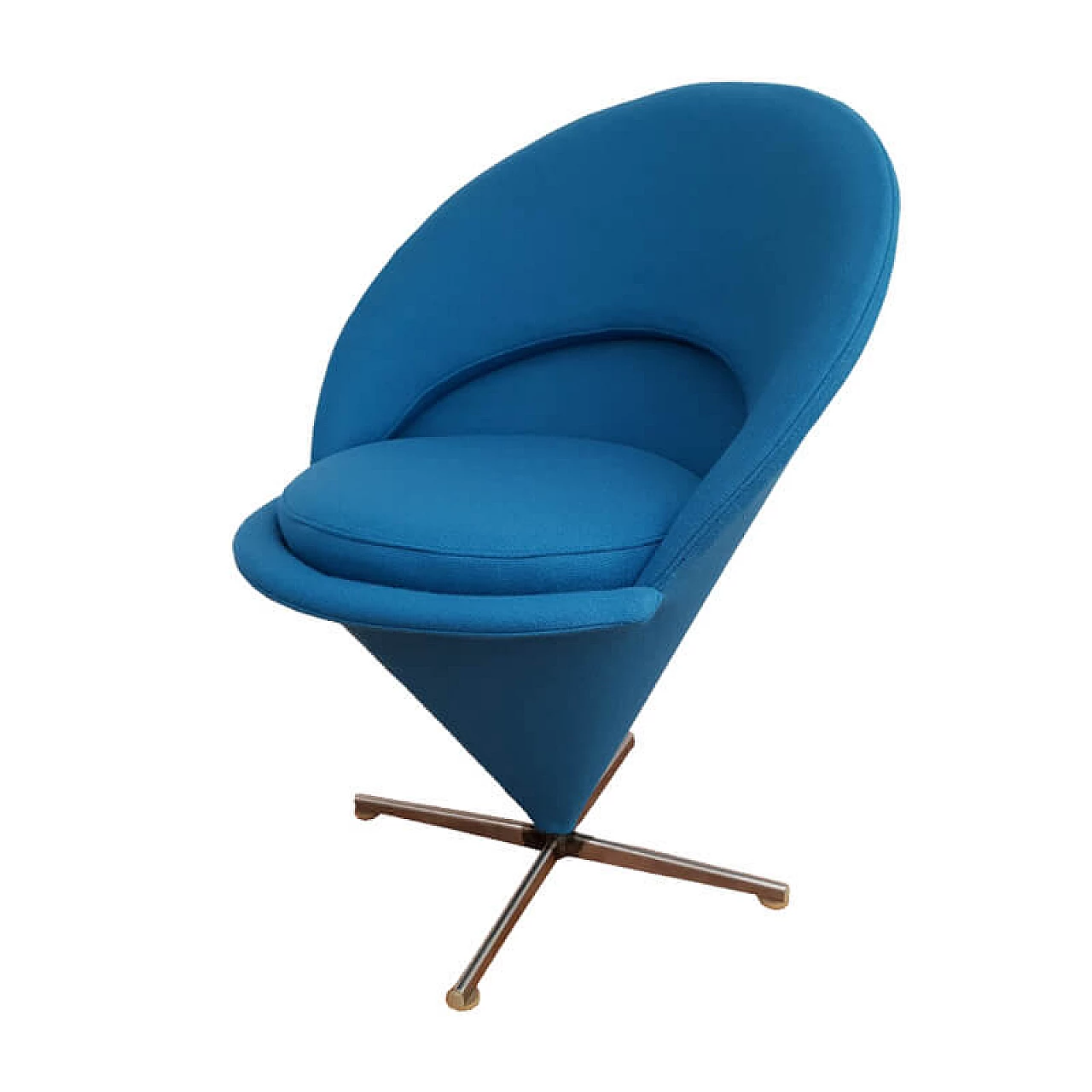 Danish design, Verner Panton, "Cone chair" completely renovated, 70s 1075089