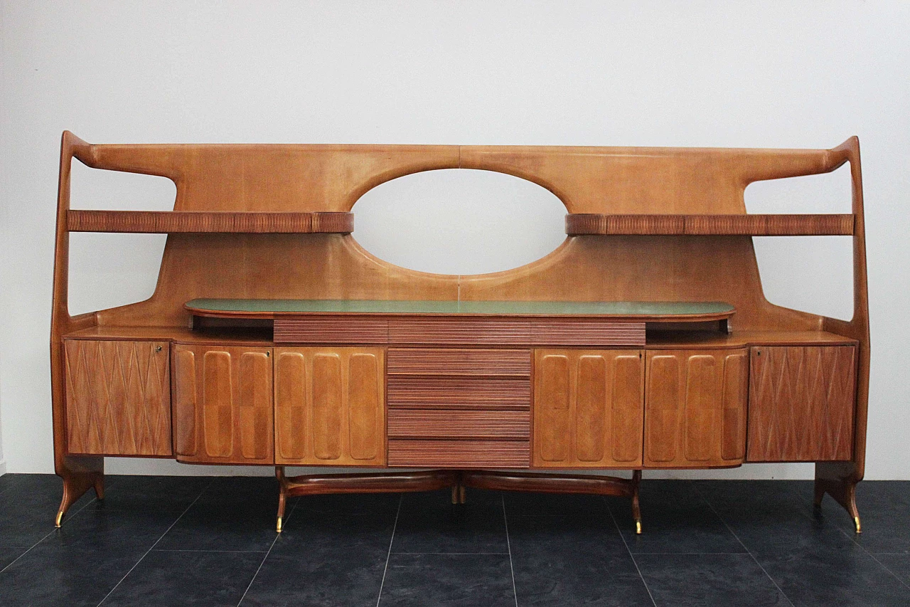 Grande credenza in ciliegio, anni '60 1075106