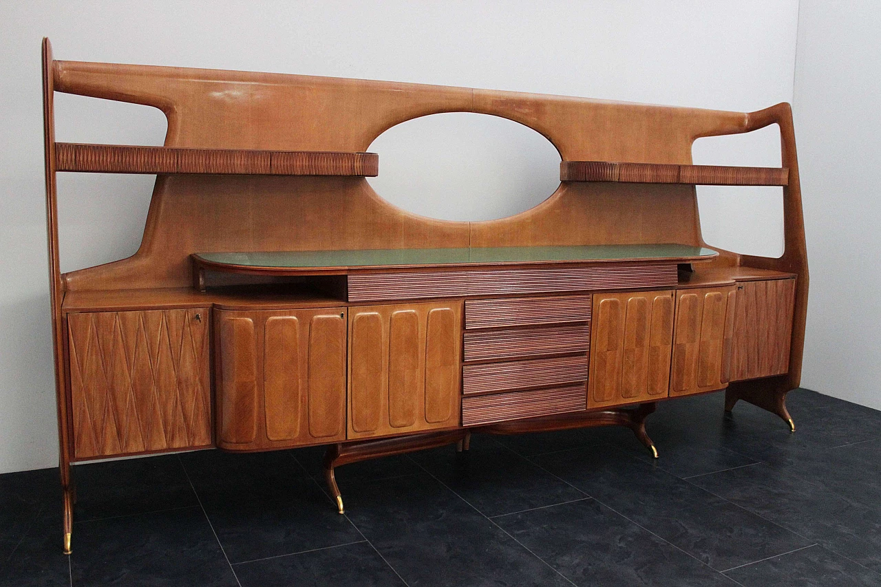 Grande credenza in ciliegio, anni '60 1075107