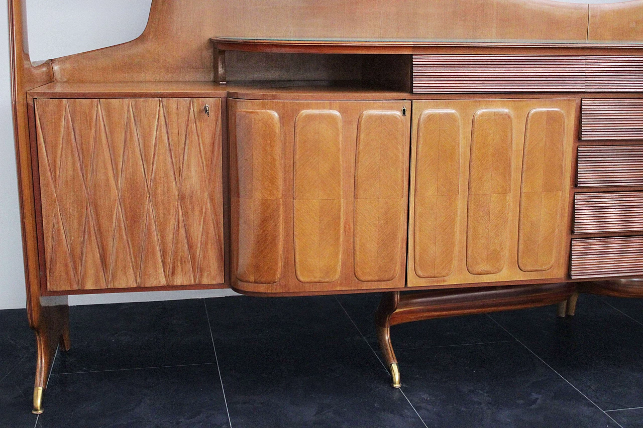 Grande credenza in ciliegio, anni '60 1075108