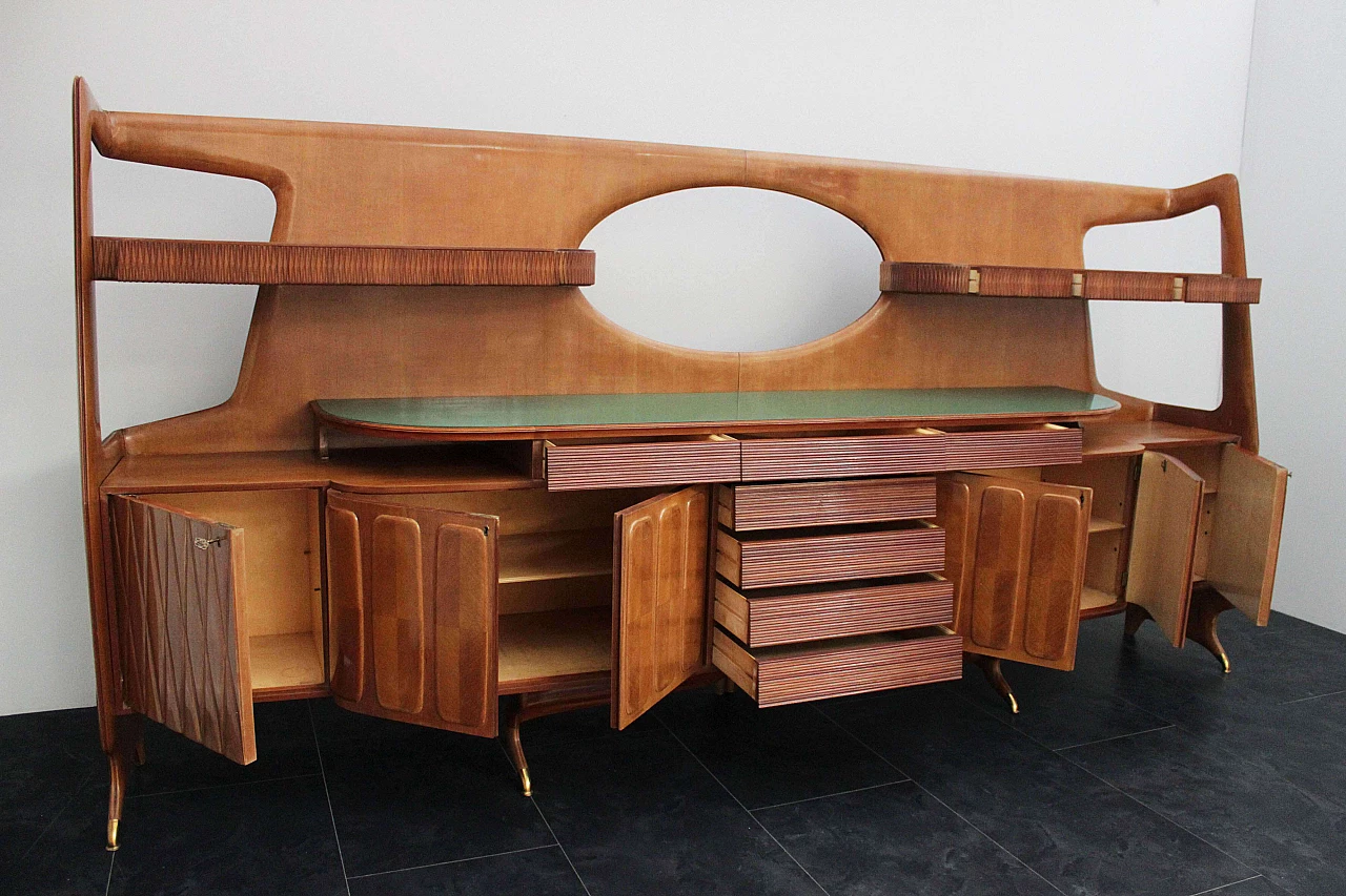 Grande credenza in ciliegio, anni '60 1075111