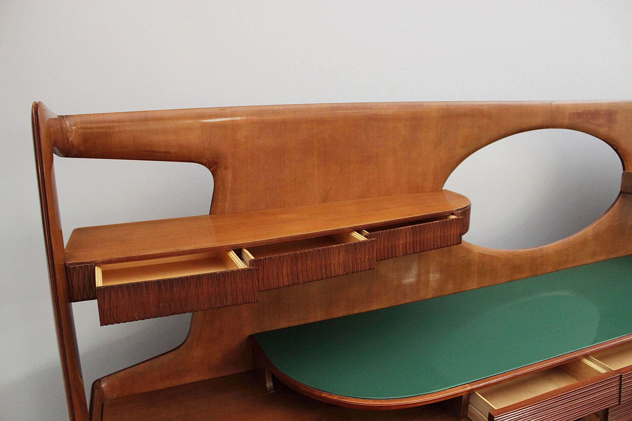 Grande credenza in ciliegio, anni '60 1075112