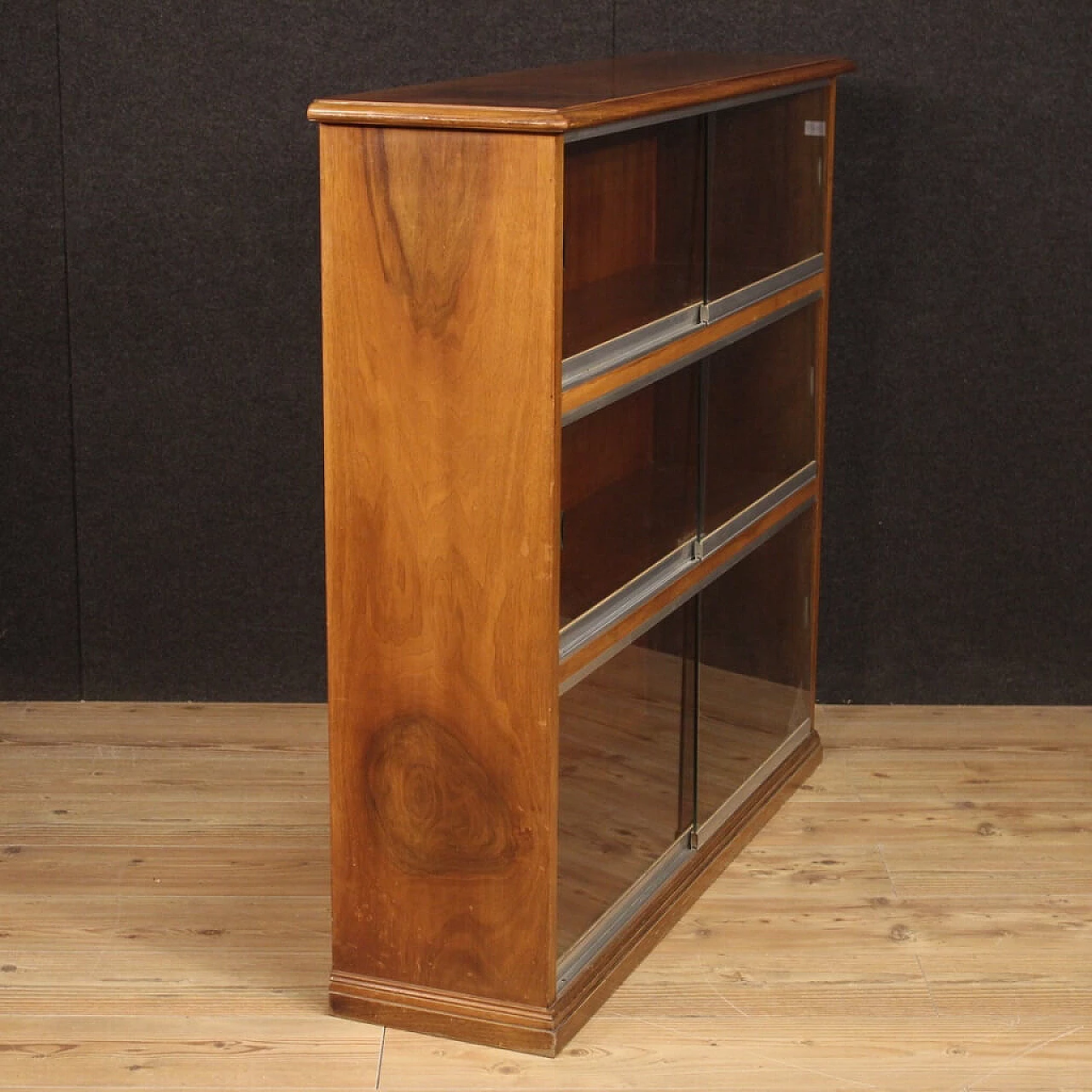 Pair of Italian walnut bookcases 1075219