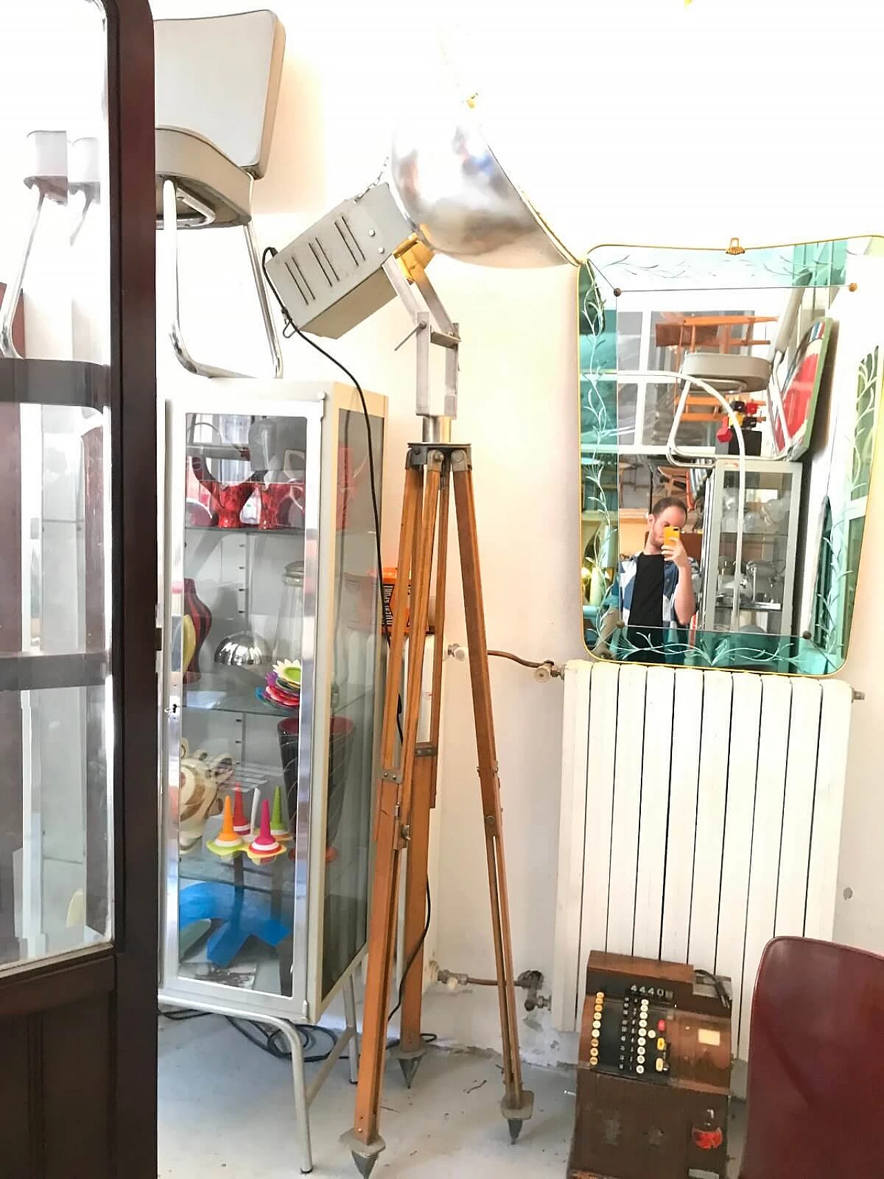 Lampada da cinema su cavalletto inizio '900 3
