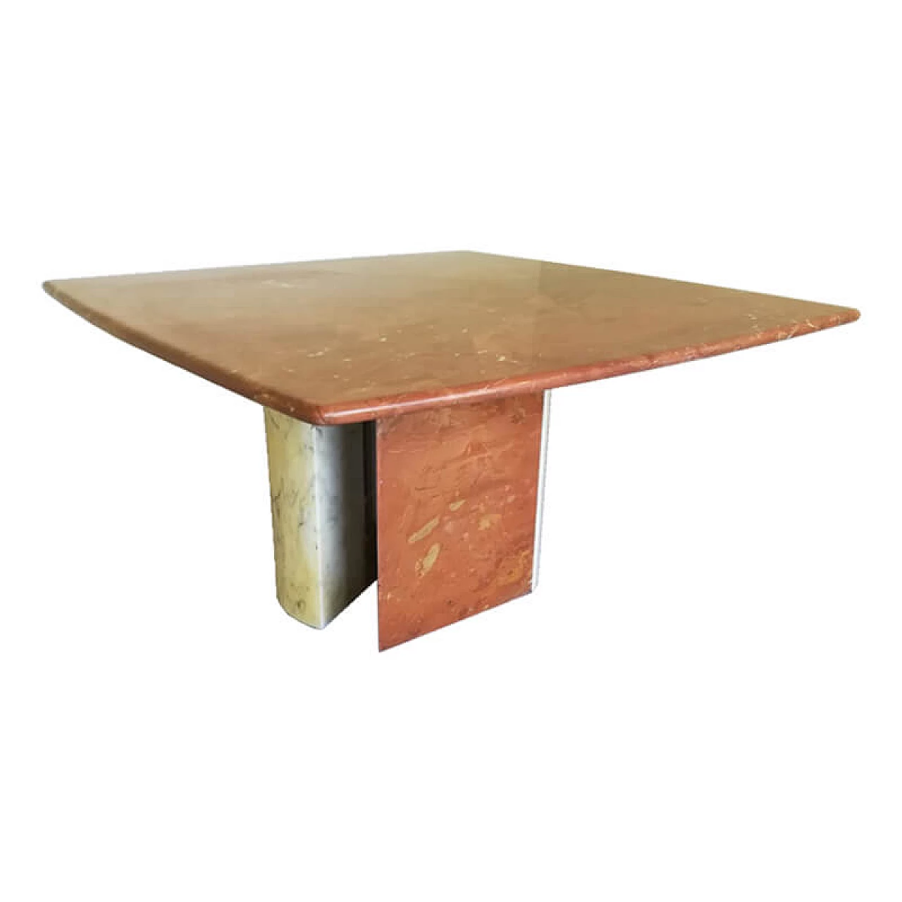 Square two-coloured marble table 1075272