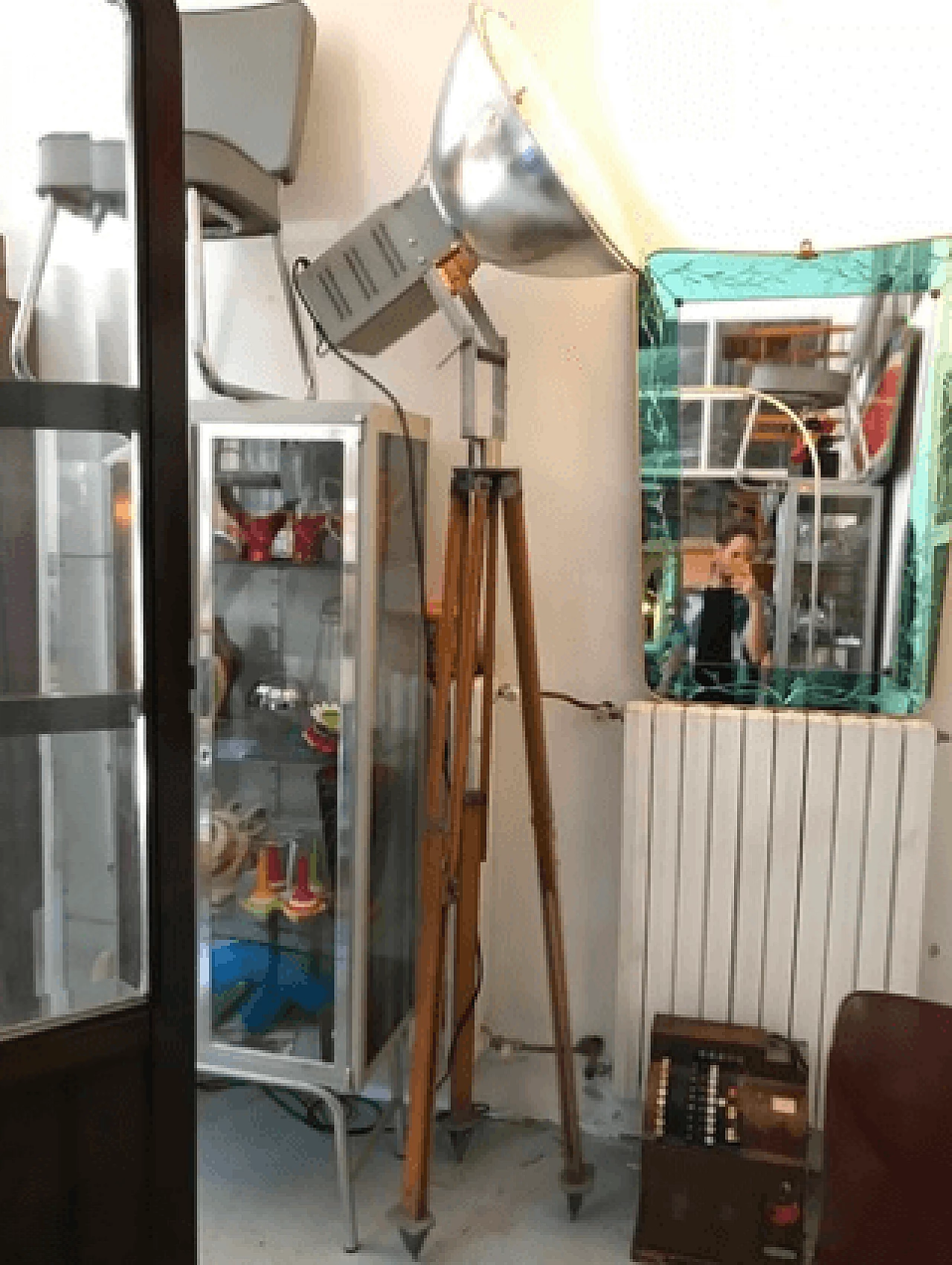 Lampada da cinema su cavalletto inizio '900 6